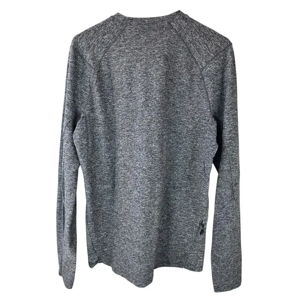 Lululemon Surge Warm Long Sleeve Heathered Melanite Gray Men's Size Medium - Picture 12 of 12